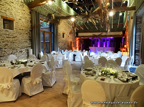 La ferme du château d'agneaux salle restaurant mariage manche
