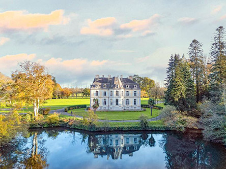 Château du Perron à Saint-Aubin-du-Perron l'orangerie salle mariage manche dj