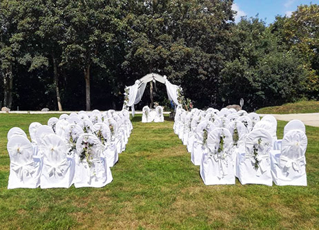 La ferme du château d'agneaux salle restaurant mariage manche